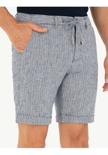Pierre Cardin Erkek Açık Lacivert Şort / Bermuda 50284287-vr059 Açık Lacivert