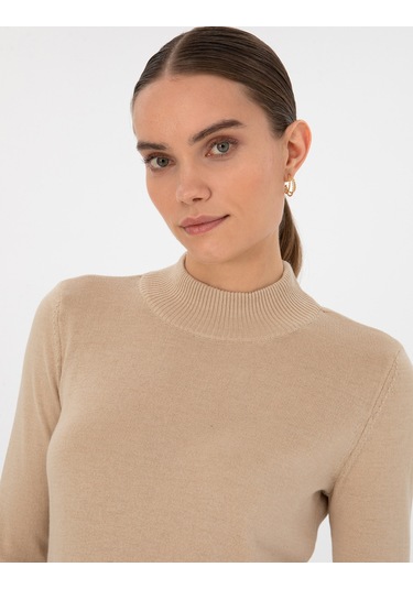 Pierre Cardin Kadın Bej Kazak /triko 50315768-vr011 Bej