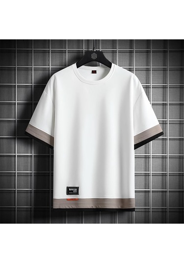 Erkek Kısa Kollu Tişört, 8817 Beyaz Diğer