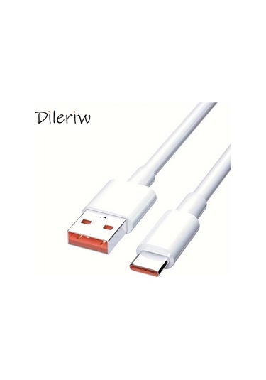 Willowhaven Huawei Millet Vıvo Glory Redmi İçin 6a Hızlı Şarj Kablosu Type-c 100 Cm Beyaz