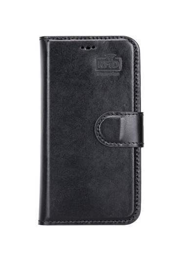 Toyigoo Toyigoo Apple İphone 13 Mini Uyumlu Deri Cüzdanlı Kılıf Rst1 Siyah