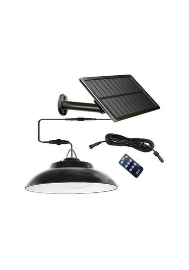 Tongxida 8w Güneş Enerjili Duvar Lambası, 48 Led, Pır Sensörlü, 2200mah Batarya, Bahçe/ev/depo Kullanımı, Siyah Siyah