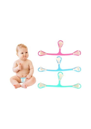 Sones 3 Adet Plastik Üç Kancalı Küçük Pençe Bebek Bezi Tokasırastgele Renk Teslimatı