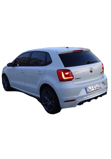 Volkswagen Polo 6r 2015-2017 Makyajlı Arka Tampon Eki - Difüzör