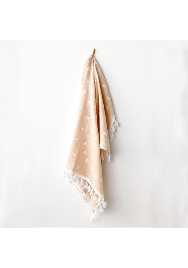 Andywawa Ac24514 Müslin Smil All Day 95x85 Bebek Battaniye Beige Diğer Çok Renkli