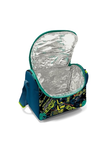 Coral High Kids Nefti Siyah Tamir Seti Desenli Thermo Beslenme Çantası 11830