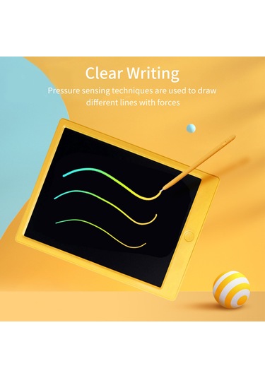 Kangvka 11 İnç Çift Taraflı Çocuk Tahtası - Abs Malzeme, Sarı+yeşil Renk, Manyetik Puzzle Ve Kalem İçeren Çizim Ve Yazma Seti Çok Renkli