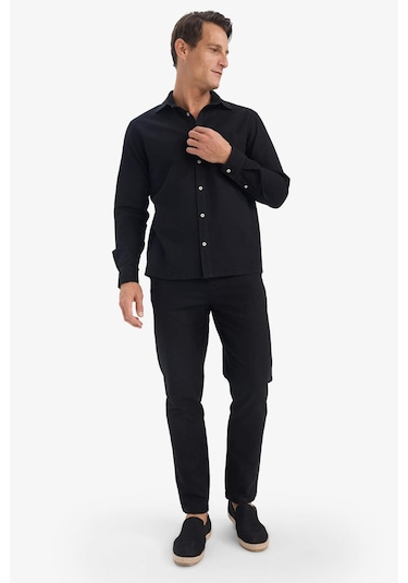 Defacto Jogger Slim Fit Jogger Paça Pamuklu Pantolon D2671ax25aubk81 Siyah-bk81