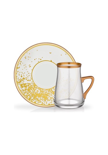 Glore Tarabya Kulplu Çay St 6Lı Anjalıa Beyaz Altın - Beyaz