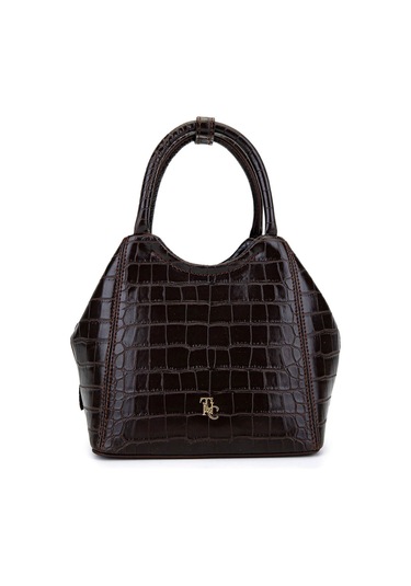 Tamer Tanca Kadın Suni Deri Kahverengi Kroko Kol Çantası 1003 2031 Bn Cnt Sk25-26 A.kahve Kroko Kahverengi