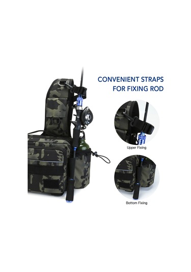 Çok Fonksiyonlu Olta Takımı Çanta Açık Suya Dayanıklı-renk G