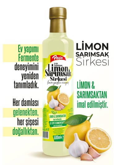 Limon Sarımsak Sirkesi 500 Ml