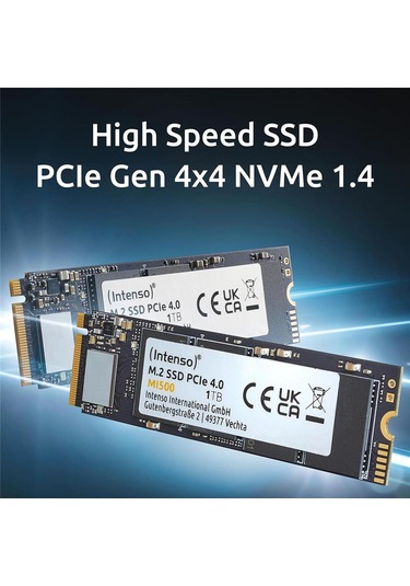 Intenso 500 GB MI500 Gen.4x4 NVMe 1.4 5300MB-4000MB-s Ssd