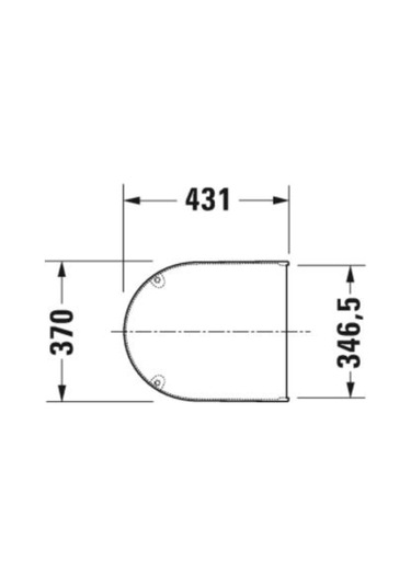 Duravit Starck 3 Klozet Kapağı Yavaş Kapanır 0063890095
