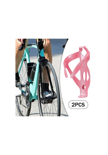 Suntek 2 Adet Bisiklet Su Şişesi Tutucu Braketi Evrensel Açık Pembe