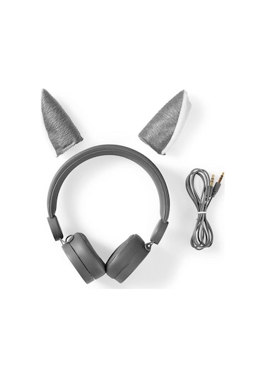 Nedis HPWD4000GY Animaticks Kulak Üstü Çocuk Kulaklığı