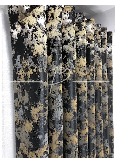 Fon Perde Salvador Desen Jakarlı Saten Fonluk