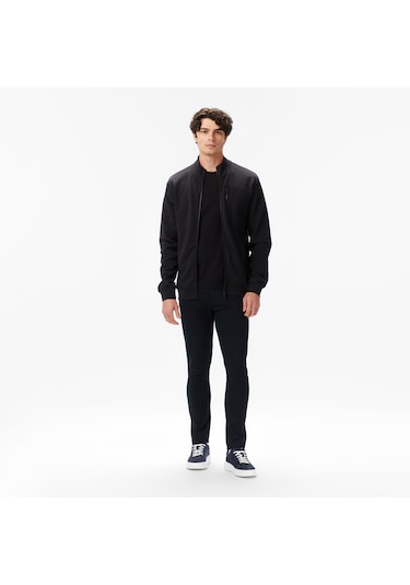 Nautica Erkek Siyah Classic Fit Fermuarlı Sweatshirt 026 K57221t Siyah