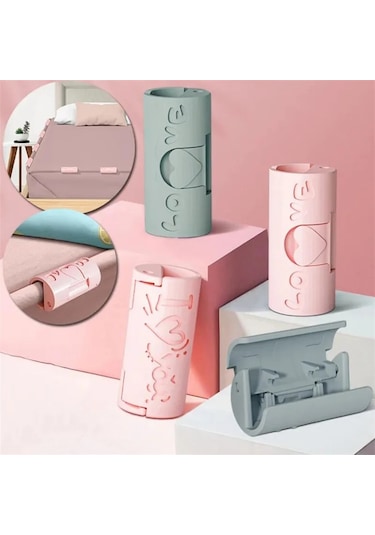 Pink-6pcs Çarşaf Klipleri Plastik Kaymaz Kelepçe Yorgan Yatak Örtüsü İğnesiz Klip Tutucu Bağlantı Elemanları Ev Yatak Tutucu