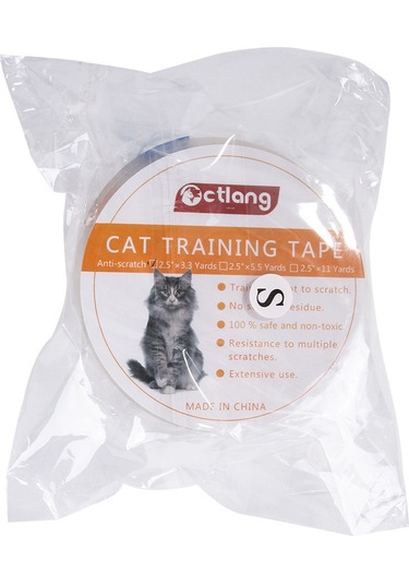 Geeroyoo Kediler İçin Mobilya Koruma Bandı - Çizik Önleyici Çift Taraflı Yapışkan Film, 4 İnç Genişlik, L Boy