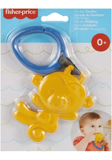 Fisher Price Hayvan Temalı Dişlik Sarı Maymun Diş Kaşıyıcı Sarı