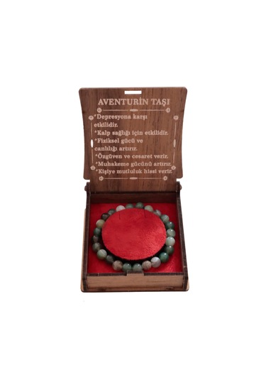 Doğal Aventurin Taşı Bileklik Muhakeme Gücünü Ve Mutluluğu Artt Yeşil