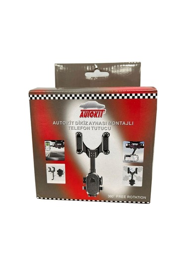 Dikiz Aynası Montajlı Telefon Tutucu Akrobat Siyah Belirtilmemiş Dikiz Aynası