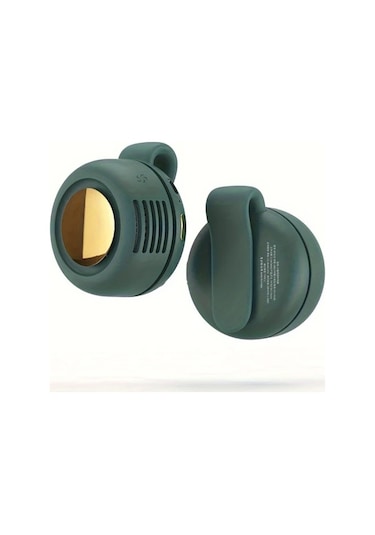 Boatshop1 Yeşil Taşınabilir 360 Derece Dönebilir Usb Şarjlı Sessiz Kişisel Masa Spor Seyahat Klima Fanı