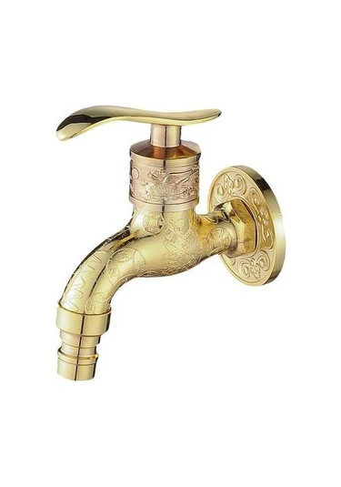 Bosphorusboutique02 Shop Duvara Monte Dekoratif Bahçe Lavabo Bataryası Sarı Renkli Sarı