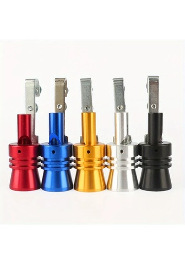 Dream011 Altın 4'lü Araç Ses Simülatörü Turbo Ses Egzoz Borusu Motosiklet Aksesuarı