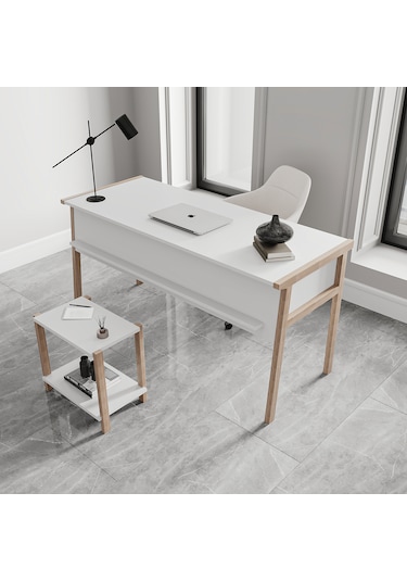 Lagomood Zenith Ofis Takımı Beyaz Meşe