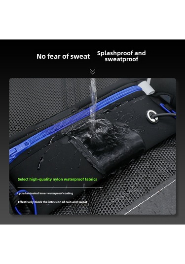 Yunboo Yeşil Spor Bel Çantası - Su Sise Tasiyici, Telefon Ve Kartlık Bölmeli, Su Geçirmez Malzeme, Unisex Spor Kullanıma Uygun Çok Renkli