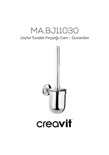 Creavit BJ11030 Joyful Tuvalet Fırçalığı Cam - Duvardan