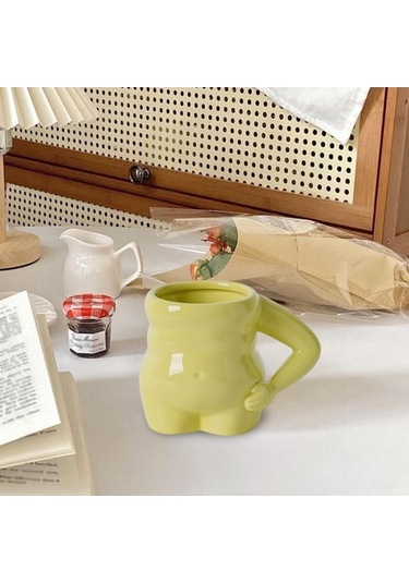 Createtech Homyl 400ml Yeşil Anne Hediye Çay Bardağı Kupalarla Yeşil