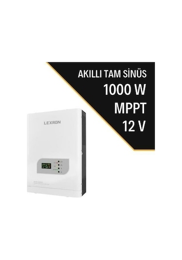 Lexron 1KW 1000 W Watt Mppt 12v Tam Sinus Akıllı İnverter