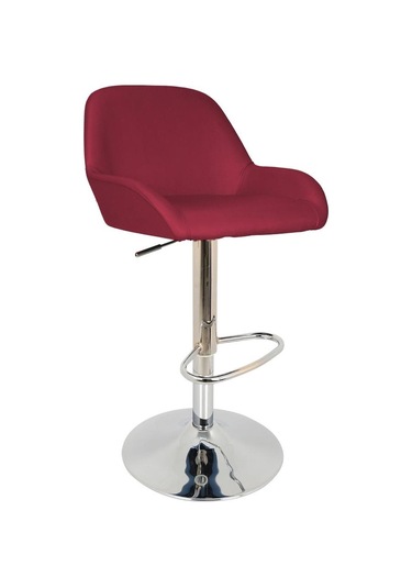 Bürocci 9506S0102 Texas Bar Taburesi Bordo Deri Bordo