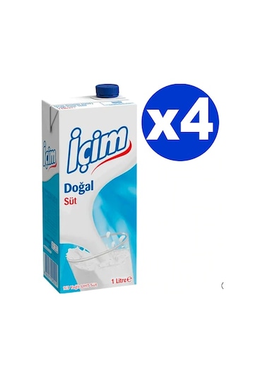 İçim Uht Tam Yağlı Süt 4 x 1 L