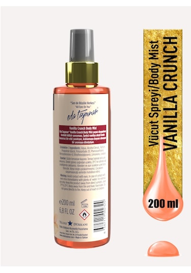 Eda Taşpınar Vanilya Crunch Vücut Spreyi 200 ML