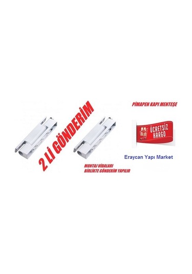 Pimapen Pvc Kapı Menteşesi 2'li Gönderim Beyaz Renk