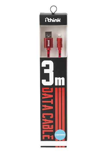 Ithink K30A 3 M Lightning Kablo Kırmızı