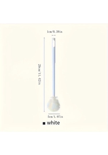 Hightower Beyaz Uzun Saplı Katlanır Yumuşak Fırçalı Bardak Fırçası - Sıkı Alanlar Ve Ulaşılması Zor Yerler İçin Manuel Temizlik Aracı