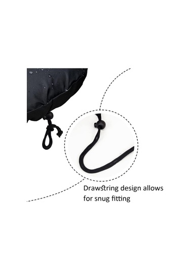 Siyah Açık Bisiklet Koltuğu Yağmur Kapak Aksesuarları Su Geçirmez Eyer Yağmur Toz Kapağı Siyah