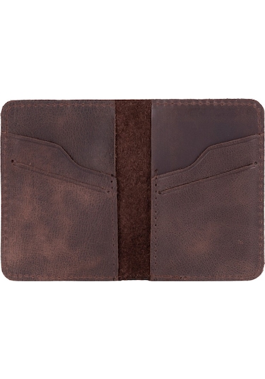 Enrico Slim Deri Kartlık Tn3 Kahverengi Kahverengi Koyu Kahverengi