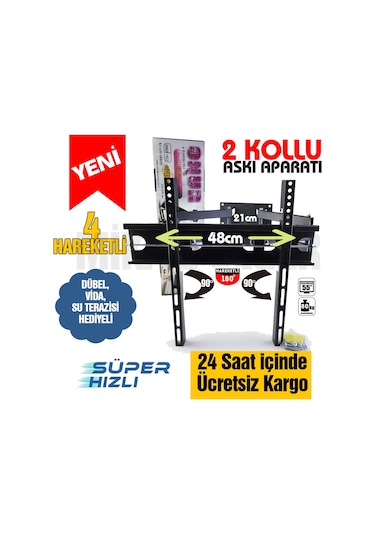 Axen Sunny Grundig 120 82 Ekran Uyumlu Hareketli Askı Aparatı