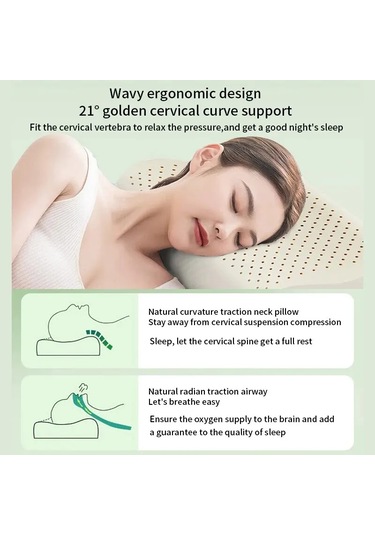 1pcs Lateks Yastık Tay Doğal Lateks Yastık Bellek Yetişkin Çok Renkli