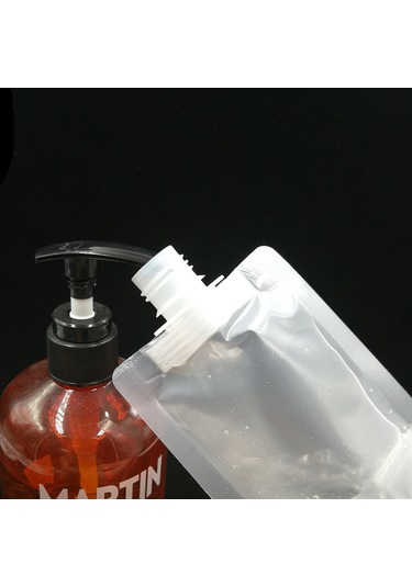 Dofolink Seyahat İçin Taşınabilir 3 Kapasite 30ml+50ml+100ml Mat Emülsiyon/şampuan Poşeti, Dökülme Engeli, Flipli Kapağı, 15 Adet Paket Diğer