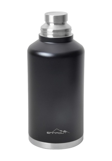 Nurgaz Campout Çift Katmanlı Termos 2000 ML Siyah