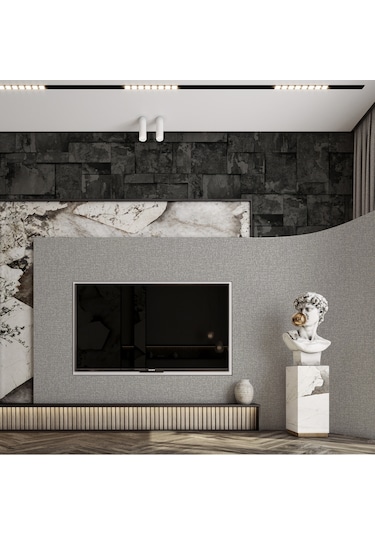 Adawall Roka 23106-5 Doğal Taş Desenli Düz Sade Duvar Kağıdı