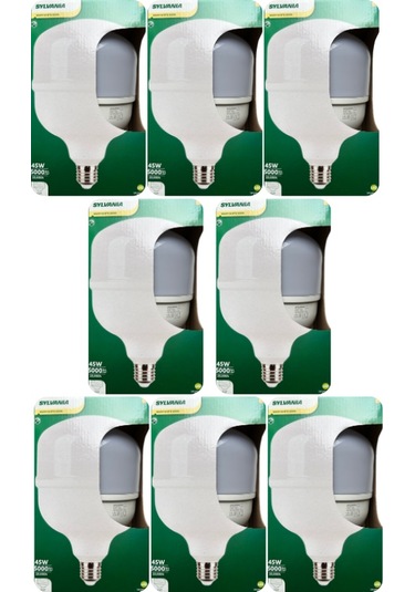 8 Adet Sylvania 45w 3000k Sarı Işık E27 Duylu Kalın Duy Torch Led Ampul