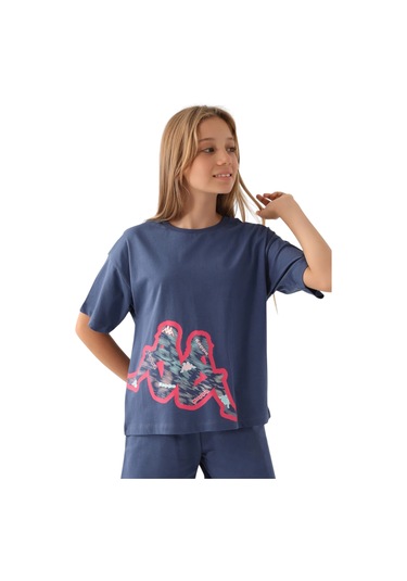 Kappa Kız Çocuk Lacivert T-shirt 341x14w Mavi